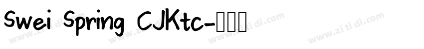 Swei Spring CJKtc字体转换